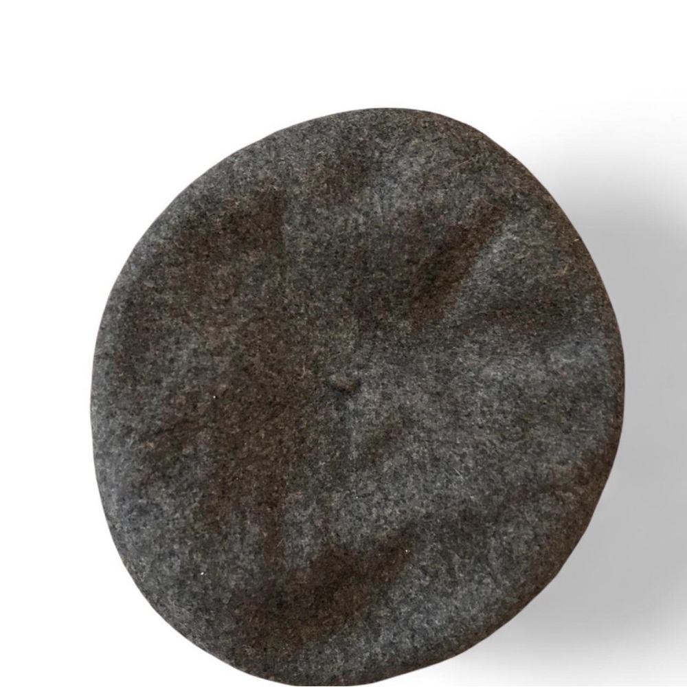 Gray Wool Beret